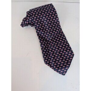 Van Heusen Blue And Pink Turtle Print Necktie